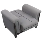 Light Grey Liva Sofa Set - Image 9