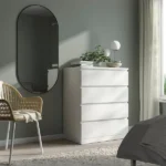 وحدة أدراج من خشب الأبلكاش باللون الأبيض – 4 أدراج | الأبعاد: 100 × 80 × 45 سم | الرمز: Drawer-unit16005