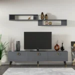 Dark Gray Television Unit