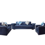 Milano navy blue living room set