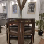 طاولة طعام حديثة Outdoor4013 مع 4 كراسي | الرمز