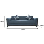 Dark Gray Liva Dora Sofa - Image 15