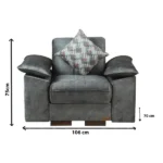 Milan Gray Living Room Set - Image 9